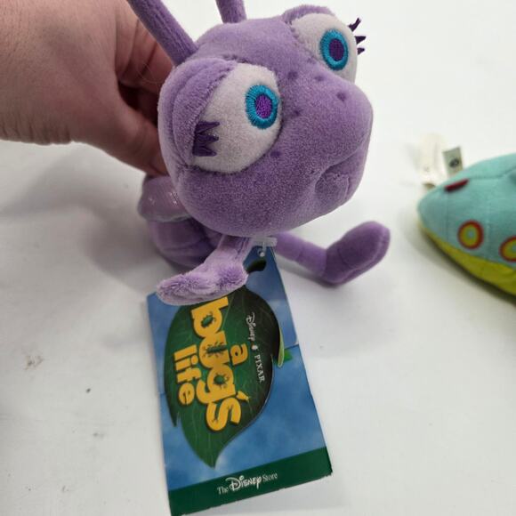 LOT 3 Disney Bugs Life Plush Vintage NEW Dot Flick P.T. Flea Tags Retired - Picture 4 of 5